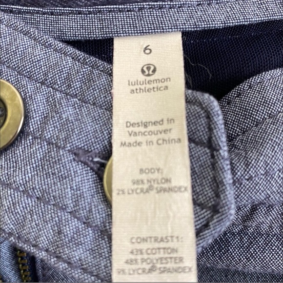 Lululemon | Ride On Pant Indigo Size 6 - Picture 3 of 3